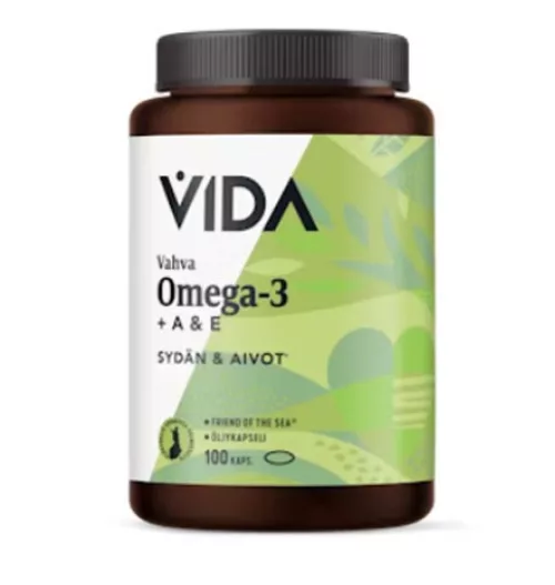 Vida fish oil preparation Strong Omega-3 + vitamin A and E 100 caps/72 g