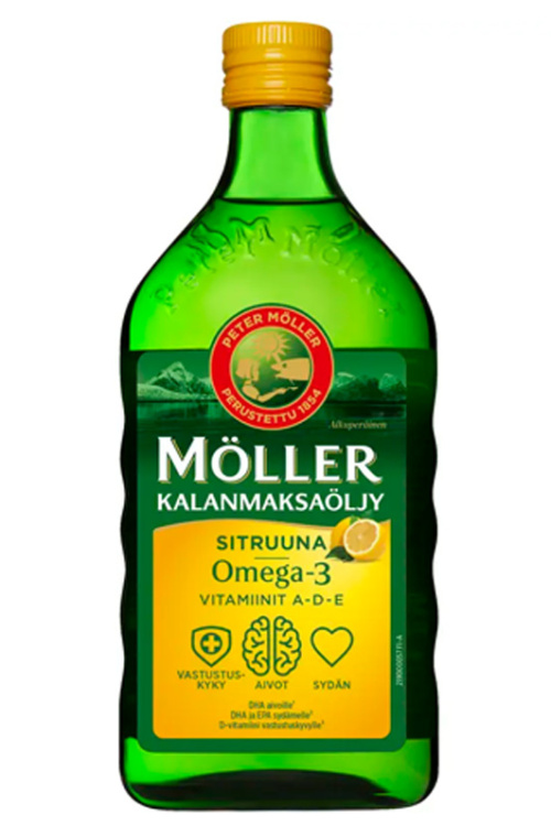Möller Fish oil extract 500ml Lemon flavoured
