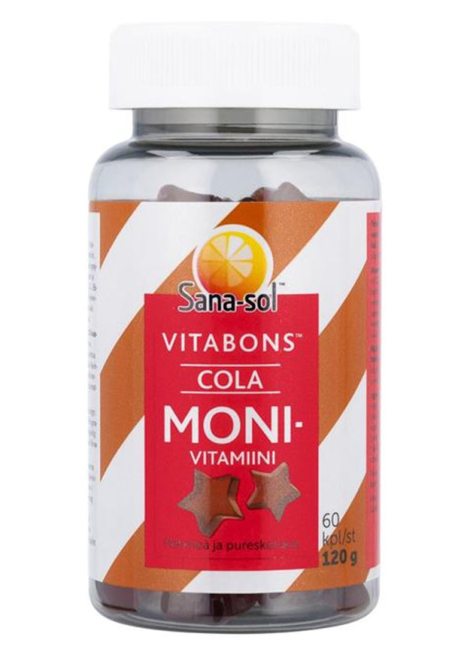 Sana-sol Vitabons Monivitamini Cola 60caps