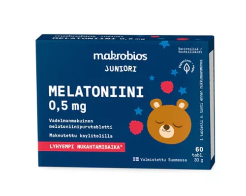 Makrobios Juniori Melatoniini 0,5mg 60 tablettia 30g