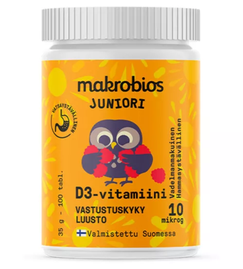 Makrobios Junior D3-vitamin 10mg 100 pcs