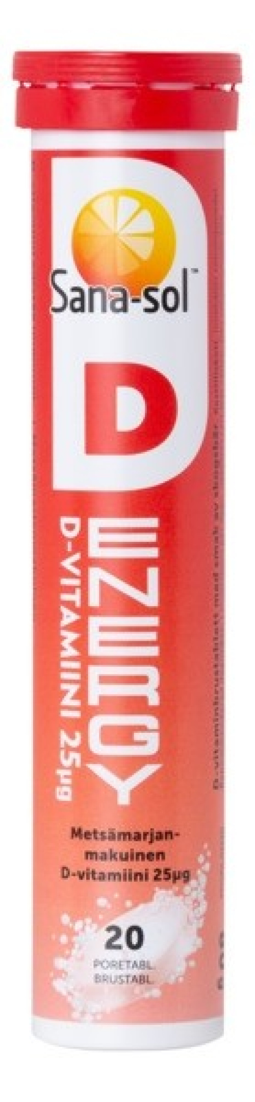 Sana-sol instant D-Energy D25mkg, 20pcs