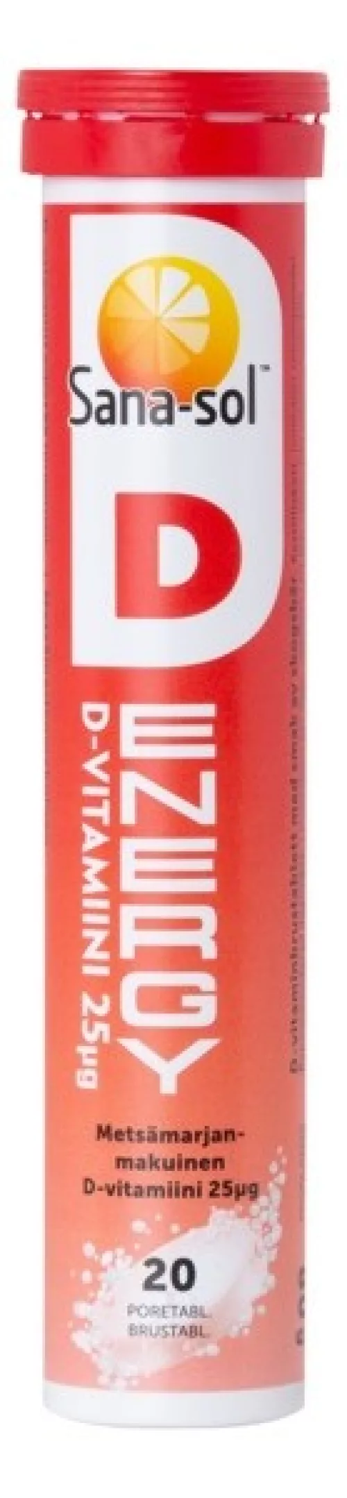 Sana-sol instant D-Energy D25mkg, 20pcs