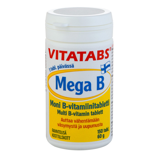 Vitatabs Mega B many vitamin B tablets 150 tablets 60g