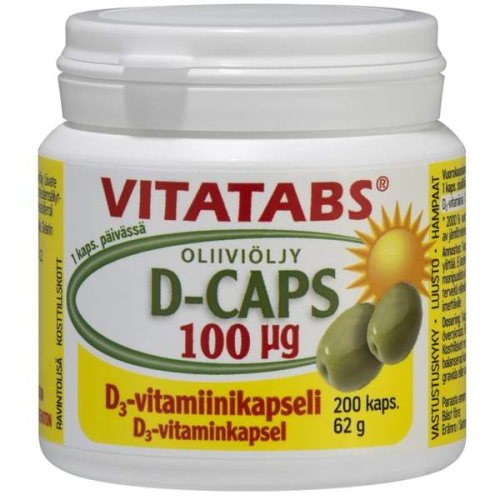 Vitatabs D 100mkg 200capsules