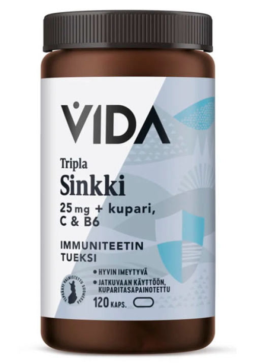 Vida Tripla Zinc 25 mg 120 caps.