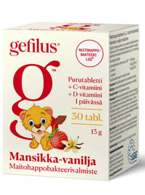 Gefilus D chewable Mans vanilla 30pcs/13g