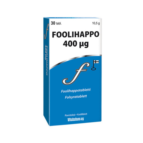 Vitabalans Foolihappo 400 µg 30table/10,5g