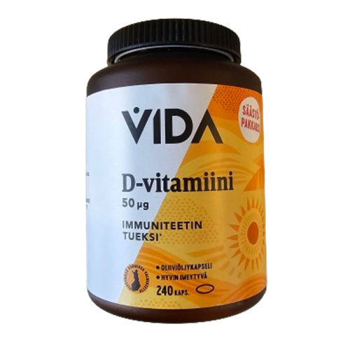 Vida D-vitamin 50µg 240caps