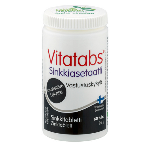 Vitatabs Zinc Acetate Licorice 60 tablets