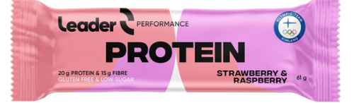 Leader Performance Protein Bar Strawberry & Rasberry 61g