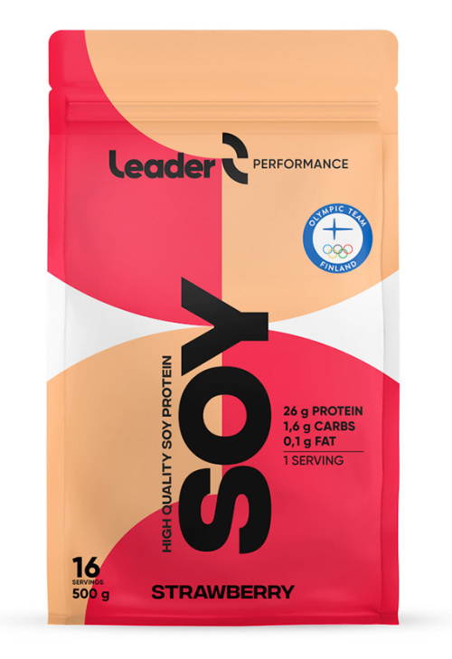 Leader Performance Soy Strawberry Protein Drink Powder 500g
