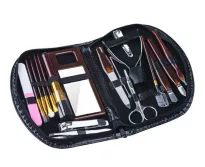 Elina Manicure Set Case Black 26cm18pcs 