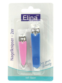 Nail clipper 2er coloured  7cm - 5cm