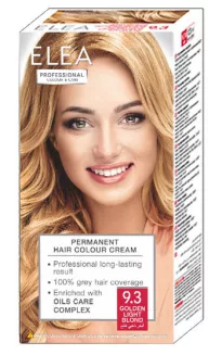 Elea 9.3 golden light blond hair color