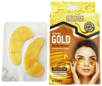 Beauty Formulas Reviving Gold gel eye patches 6 pcs