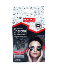 Beauty Formulas Charcoal Eye Gel Patches - 6 Pairs