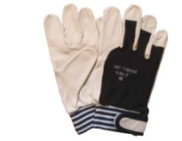 SK Work glove, soft leather / fabric, size 7