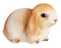 Rabbit polystone 16X10X10.5 cm