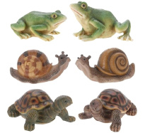 Turtle, frog, snail assortment 1 piece