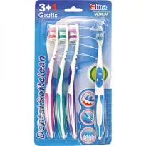 Elina Toothbrush 3+1Pc Medium