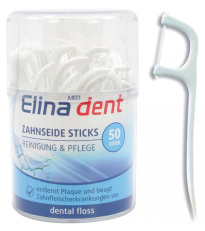 Dental floss Elina in PVC travel kit 50pcs