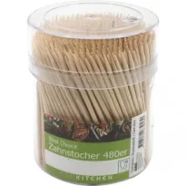 Tooth Picks 500 pcs in Transparent Case 7x5cm
