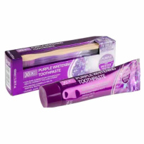 XOC Purple Whitening whitening toothpaste 100 ml + bamboo toothbrush 1 piece