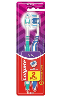 Colgate ZigZag medium toothbrush 2 pcs