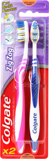 Colgate Zig Zag Plus Toothbrush 2Pcs
