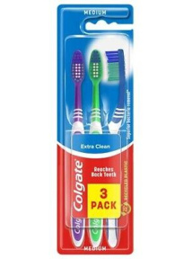 Colgate Extra Clean Medium Toothbrush Triple Pack