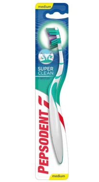 Pepsodent Super Clean Medium toothbrush