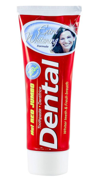 Dental toothpaste red hot jumbo extra whitening 250ml