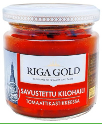 Riga Gold Smoked Sprats in tomato sauce 185g