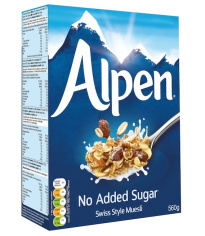 Alpen unsweetened muesli 560g