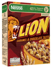 Nestlé Lion chocolate and toffee flavoured wholegrain cereals 350g