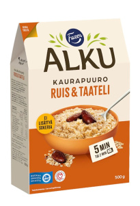 Fazer Alku rye & date oatmeal 500g