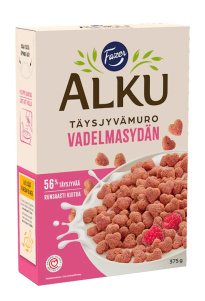 Fazer Alku whole grain cereal raspberry heart 375g