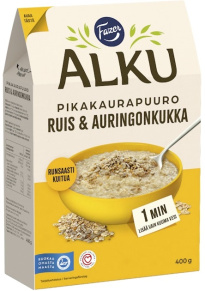 Fazer Alku Rye & Sunflower instant oatmeal 400g