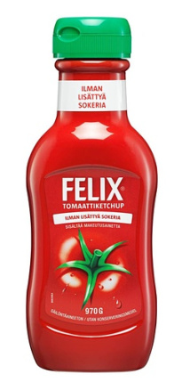 Felix Ketchup No Added Sugar 970g