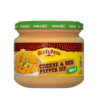 Old El Paso Cheese Red Pepper Dip 320g mild 
