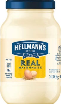 Hellmann's Real Mayonnaise 200g 
