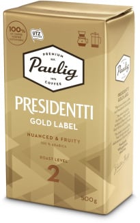 Presidentti Ground Coffee gold label 500g