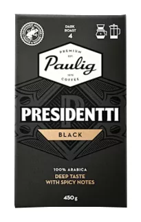 Paulig Presidentti Ground Coffee black label 450g 
