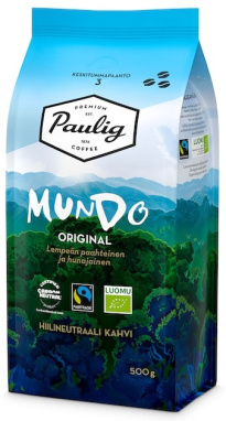 Paulig Mundo coffee bean 500g Organic