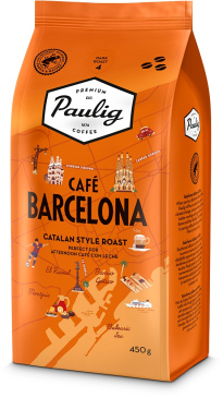 Paulig Barcelona bean coffee 450g
