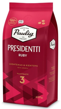 President Ruby beans coffee 400g
