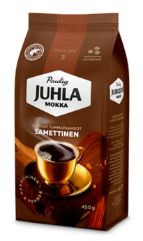 Paulig Juhla Mocha Velvety coffee beans 450g