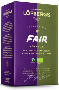 Löfbergs Fair Dark Roast Coffee 450 g Fair Trade organic 