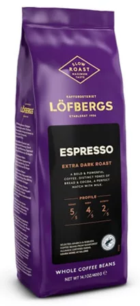 Löfbergs Espresso Bean coffee 400 g RFA